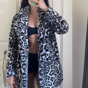 Leopard Print Coat
